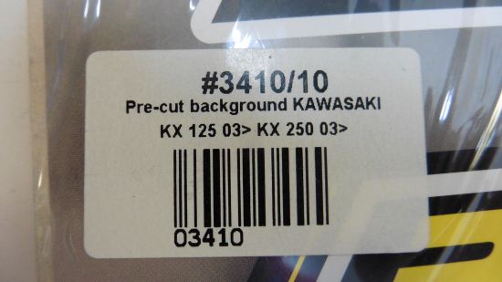 Dekorsatz Aufkleber Sticke backgrounds passt an Kawasaki Kx 125 250 2003 wei