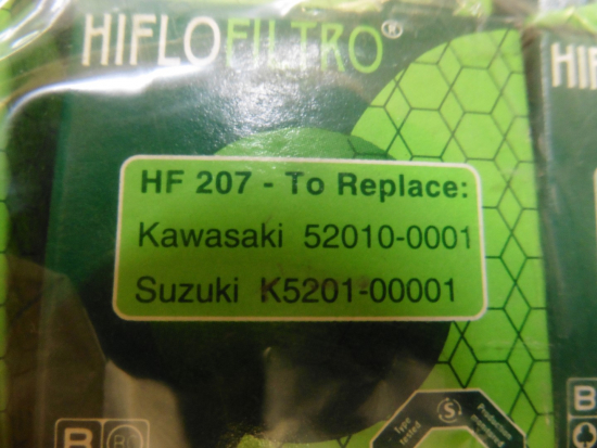 Hiflo HF 207 lfilter oilfilter passt an Kawasaki Kxf 250 passt an Suzuki Rmz 250