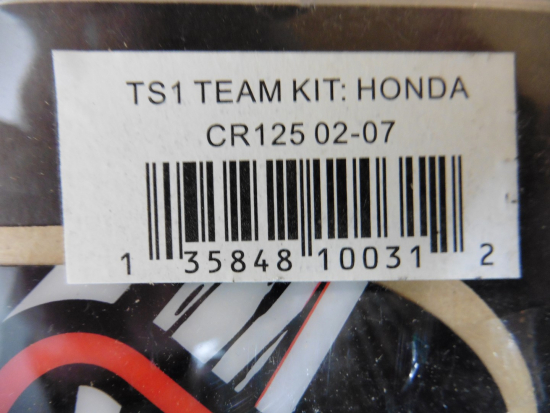 Dekorsatz Aufkleber Sticker Sitzbezug passt an Honda Cr 125 02-07 sw-rot