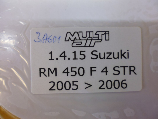 Dekorsatz Startnummernuntergrund Aufkleber passt an Suzuki Rmz 450 05-06 wei