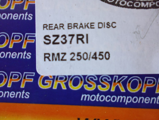 Bremsscheibe hinten 240 122 mm Bremse brake disc passt an Suzuki Rmz 250 450 sil