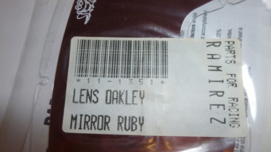 Abreivisier Ramirez Oakley Visierfolie Motocross Brille mirror ruby getnt