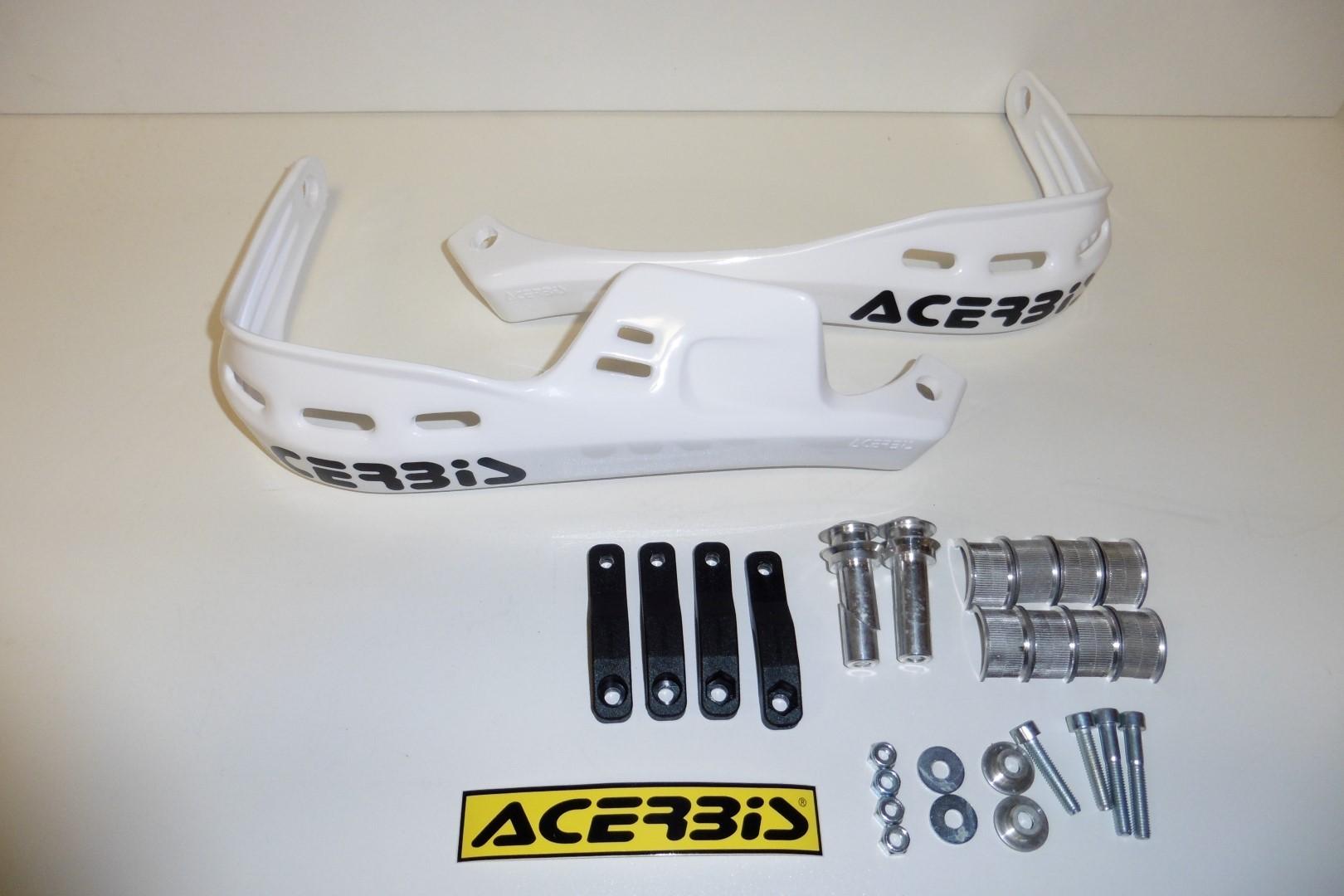 ACERBIS RALLY BRUSH HANDPROTEKTOREN HANDGUARDS PROTEKTOREN WEISS ENDURO
