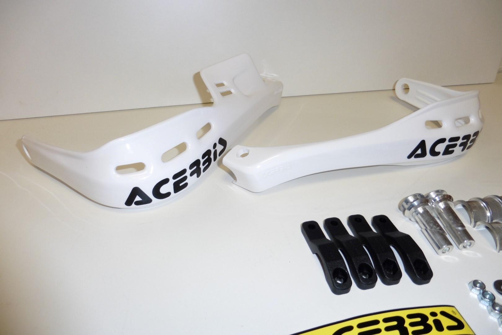 ACERBIS RALLY BRUSH HANDPROTEKTOREN HANDGUARDS PROTEKTOREN WEISS ENDURO