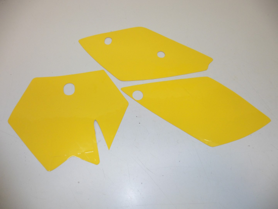 Dekorsatz Startnummernuntergrund Aufkleber Sticker passt an Ktm Sx 250 2003 gelb