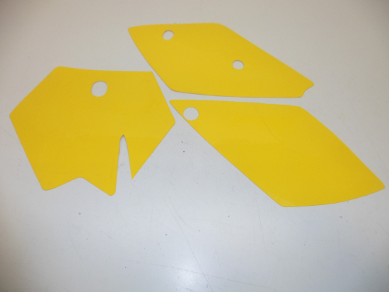 Dekorsatz Startnummernuntergrund Aufkleber Sticker passt an Ktm Sx 250 2003 gelb