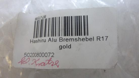 Bremshebel Hashiru Alu R 17 Hebel Bremse brake lever gold