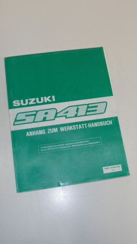 Werkstatthandbuch Anhang Reparaturanleitung book passt an Suzuki SA413
