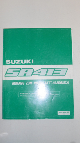 Werkstatthandbuch Anhang Reparaturanleitung book passt an Suzuki SA413
