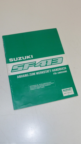 Werkstatthandbuch  Anhang Reparatur book passt an Suzuki Limousine SA413