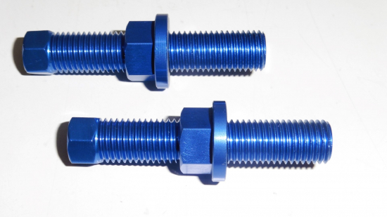 Schrauben M10x1,25 2x Kettenspanner screw chain passt an Husqvarna Tc 14-21 blau