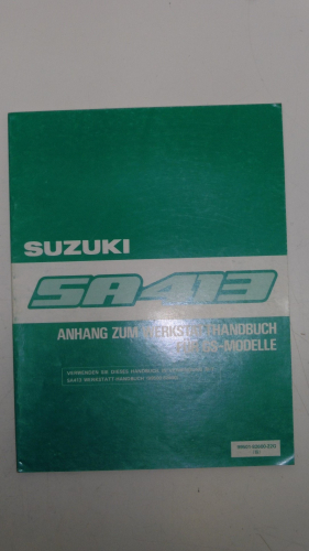 Werkstatthandbuch Anhang Werkstatt-Handbuch Reparatur passt an Suzuki Gs SA413