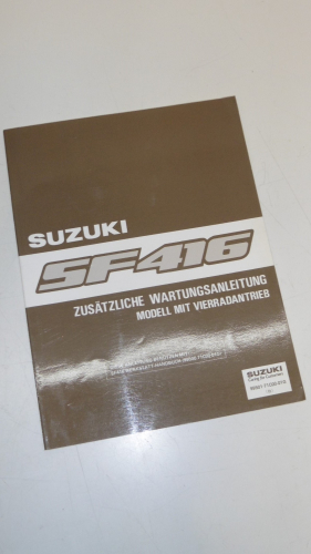 Wartungsanleitung zustzliches Buch Modell Vierradantrieb passt an Suzuki SF41