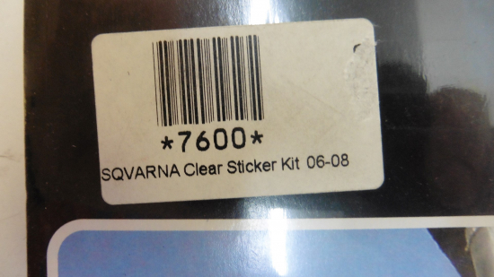 Tankaufkleber Dekorsatz Verkleidung clear sticker kit Husqvarna 06-08