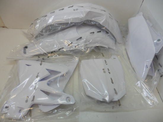 Verkleidungssatz Plastiksatz plastic kit passt an Yamaha Yz 125 250 02-14 wei