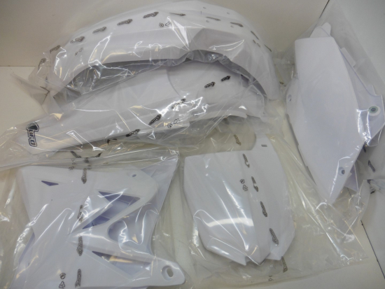 Verkleidungssatz Plastiksatz plastic kit passt an Yamaha Yz 125 250 02-14 wei