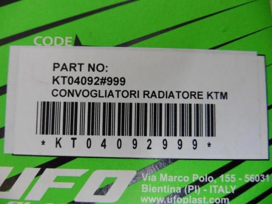 Tankverkleidung Kühlerabdeckung radiator scoops Ktm Sxf Exc Exc-f 250 19-20 or/w