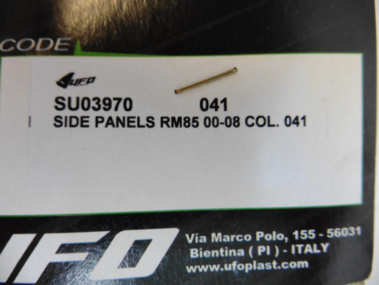 Seitenverkleidung Abdeckung side panels cover für Suzuki Rm 85 00-22 weiß