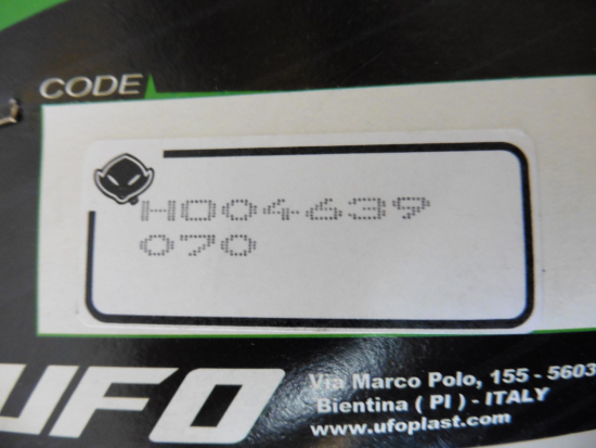 Startnummerntafel Verkleidung number plate passt an Honda Crf 250 R 10-13 rot