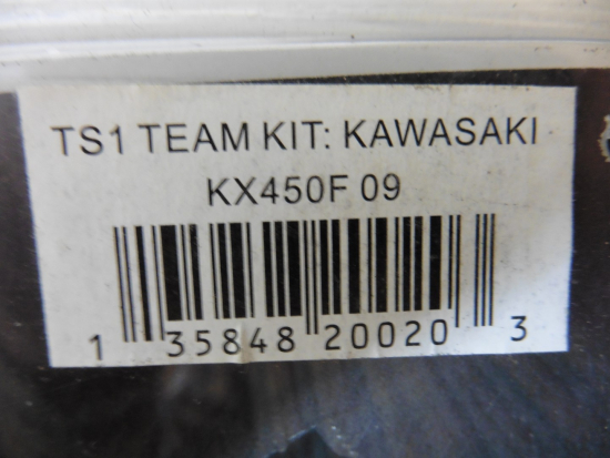Dekorsatz Aufkleber Sticker Sitzbezug passt an Kawasaki Kxf Kx450f 09-11 sw-grün