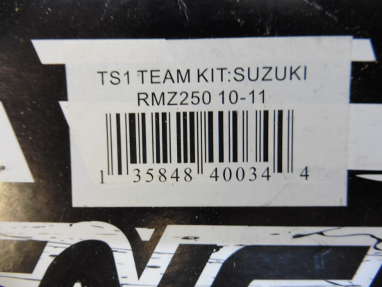 Dekorsatz Aufkleber Sticker Sitzbezug passt an Suzuki Rmz Rm-Z 250 10-11 sw-gelb