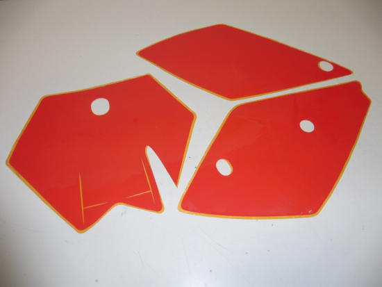 Dekorsatz Startnummernuntergrund Aufkleber Sticker cover Ktm Sx 200 250 450 rot