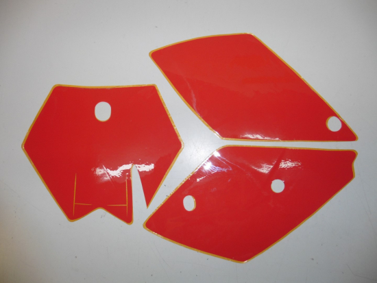 Dekorsatz Startnummernuntergrund Aufkleber Sticker cover Ktm Sx 200 250 450 rot