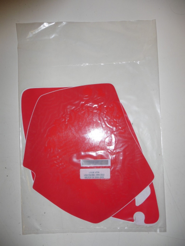Dekorsatz Startnummernuntergrund Aufkleber Sticker passt an Ktm Sx 250 99-02 rot