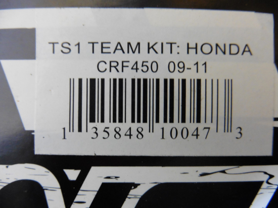 Dekorsatz Aufkleber Sticker Sitzbezug passt an Honda Crf Cr450f 09-11 sw-rot