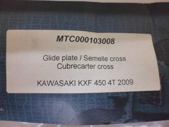 Motorschutzplatte Unterfahrschutz skid plate passt an Kawasaki Kxf 450 09-11silb