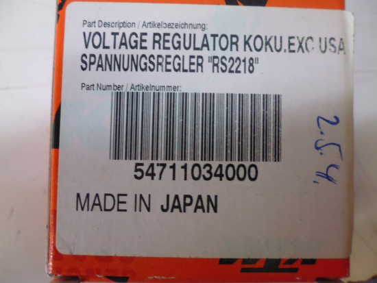 Spannungsregler voltage regulator passt an Ktm Exc 200 250 Sx Mxc 547.11.034.000