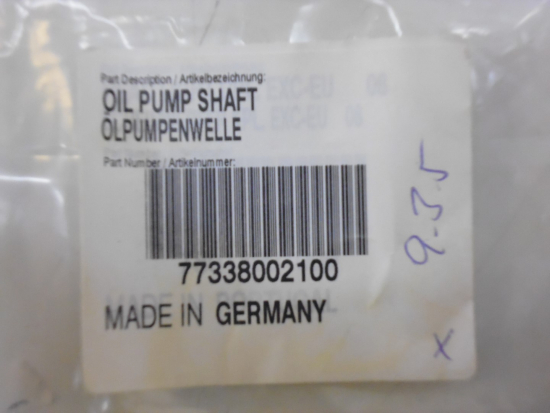 lpumpenwelle oil pump shaft passt an Ktm Smr Sx-f 450 Xc-f 505 773.38.002.100