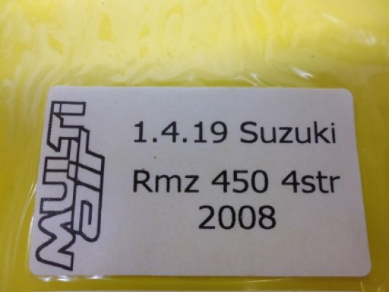 Dekorsatz Startnummernuntergrund Aufkleber passt an Suzuki Rmz 450 2008 gelb