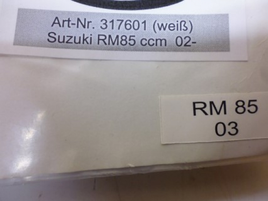 Dekorsatz Startnummernuntergrund Aufkleber Sticker cover für Suzuki Rm 85 02 w