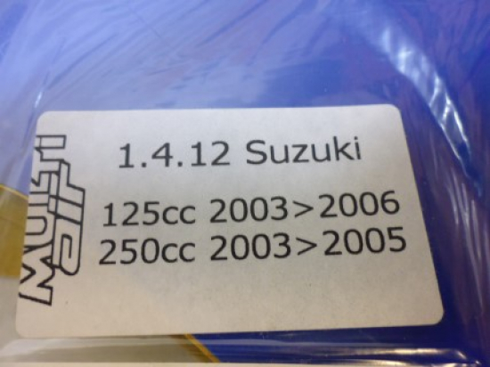 Dekorsatz Startnummernuntergrund Aufkleber passt an Suzuki Rm 125 250 93-05 blau