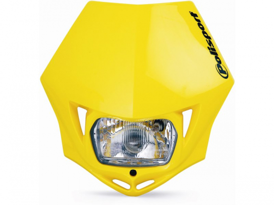 Polisport Mmx Lichtmaske Lampenmaske headlight passt an Suzuki Rm Rmz gelb