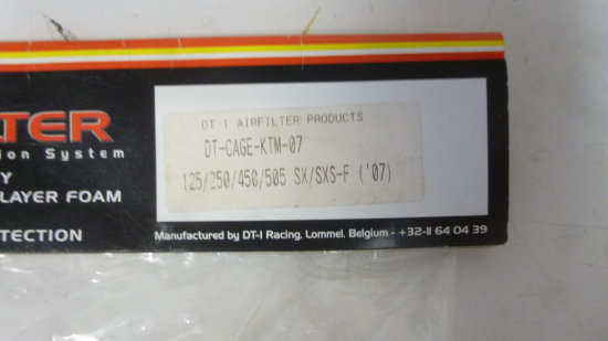 DT-I Air Filter Innenkäfig airfilter für Ktm Sx Sxs-F 125/250/450/505 '07 rot