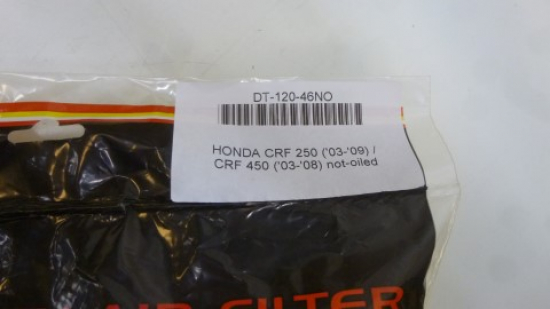 DT-1 Luftfilter air filter für Honda Crf 250 '03-09 Crf 450 '03-08