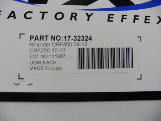 Dekor Aufkleber Sticker Emblem Schutzblech fender für Honda Crf 450 09-12 250 10-13
