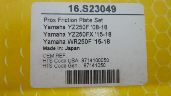Kupplungsscheiben 9x Reibscheiben Lamellen clutch passt an Yamaha Yzf 250 08-18