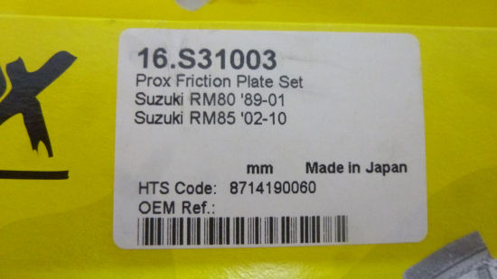 Kupplungsscheiben 5x Reibscheiben Lamellen clutch passt an Suzuki Rm 80 89-01 85