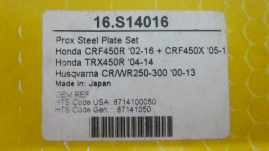 Stahlscheiben 7x Kupplung steel plate clutch passt an Honda Crf 450 R 02-16