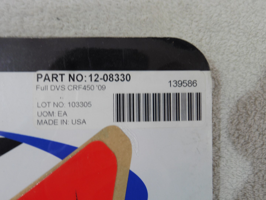 Dekorsatz Aufkleber Sticker kit passt an Honda Crf Cr-f Cr450f 2009 rot-sw