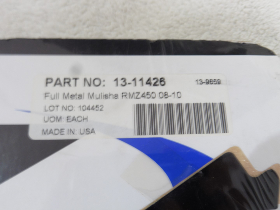Dekorkit Dekor Aufkleber Sticker fender für Suzuki Rmz 450 08-10 Metal Mulisha