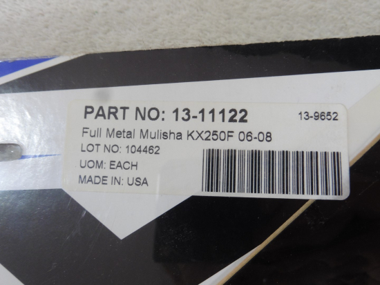 Dekorkit Dekor Aufkleber Sticker fender für Kawasaki Kxf 250 06-08 Metal Mulisha
