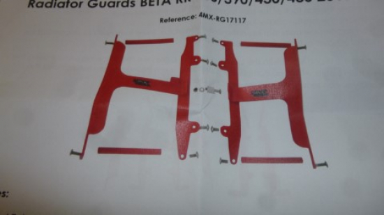 Kühlerschutz Kühlerschützer radiator guards für Beta Rr 350 390 430 15-18 rot