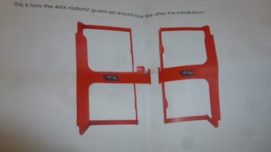 Kühlerschutz Kühlerschützer radiator guards für Beta Rr 350 390 430 15-18 rot