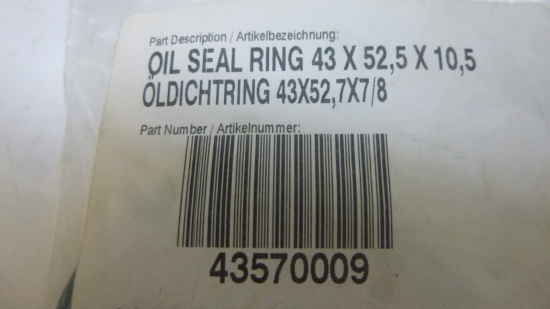 ldichtung Gabel Simmerring seal oil passt an Ktm Duke II 640 99-00 Sxc 43570009