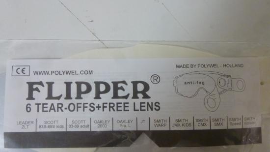 Abreivisiere Jt 1 Visier 6 Tear-Offs-Ersatzscheiben Brillenglas lens transp.