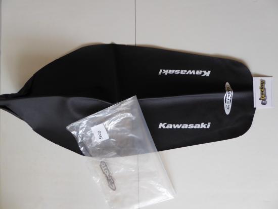 Sitzbezug Sitzbankbezug seat cover für Kawasaki Kx 125 250 03-08 schwarz
